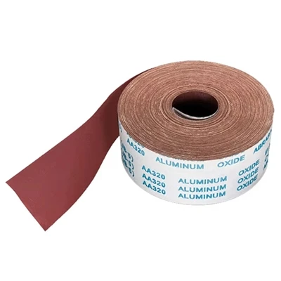 Rotoli di carta vetrata, tela smeriglio