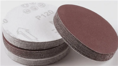 Gancio di carta vetrata in alluminio e dischi di levigatura ad anello